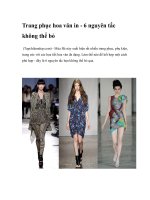 Trang phục hoa văn in - 6 nguyên tắc không thể bỏ pdf