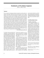 Mô đun của Cấy ghép Giả doc