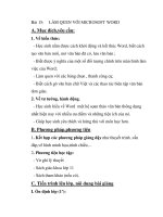 Bài 15:LÀM QUEN VỚI MICROSOFT WORD ppt