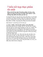 7 kiểu kết hợp thực phẩm tốt nhất Bằng cách kết hợp một số loại thực ppsx