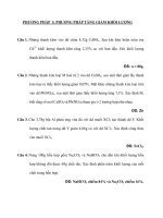 PHƯƠNG PHÁP 5. PHƯƠNG PHÁP TĂNG GIẢM KHỐI LƯỢNG ppsx