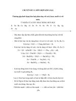 CHUYÊN ĐỀ 11: HỖN HỢP KIM LOẠI pot