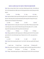 DẠNG 4: KIM LOẠI TÁC DỤNG VỚI DUNG DỊCH MUÔI pdf