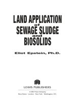 Land Application of Sewage Sludge and Biosolids - Chapter 1 docx