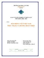 bảo hiểm y tế ở việt nam thực trạng và hướng hoàn thiện