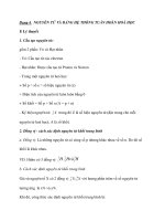 Dạng 4 NGUYÊN TỬ VÀ BẢNG HỆ THỐNG TUẦN HOÀN HOÁ HỌC docx