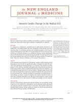intensive insulin therapy in the medical icu
