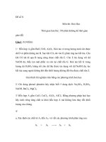 Đề số 8: Môn thi: Hoá Học pot