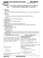 Giao an GIAI TICH 12 chuong trinh chuan doc