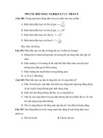 999 CÂU HỎI TRẮC NGHIỆM LÝ 12 - PHẤN 8 doc