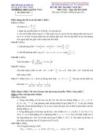 Đề thi thử đại học năm 2011 môn toán Trường THPT Lương Tài 2 pdf