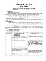 Môn: Địa lí Bài 14: Giao thông vận tải pps