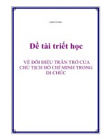 Đề tài triết học 