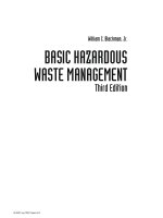 BASIC HAZARDOUS WASTE MANAGEMENT - CHAPTER 1 potx