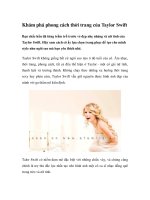 Khám phá phong cách thời trang của Taylor Swift ppt