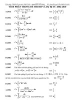 Tích phân trong đề thi đại học và dự bị từ 2002-2010 pot