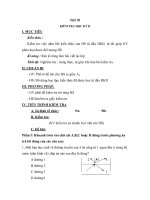 Tiết 70 KIỂM TRA HỌC KỲ II ppt