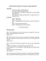 CHUYÊN ĐỀ 5: BÀI TOÁN VỀ OXIT VÀ HỖN HỢP OXIT ppt