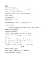 Đề ôn tập tốt nghiệp toán (Phần 6) potx