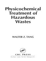 Phsicochemical Treatment of Hazardous Wastes - Chapter 1 potx