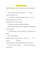 CHUYÊN ĐÊ 13: POLIME docx