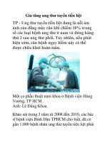 Gia tăng ung thư tuyến tiền liệt pptx