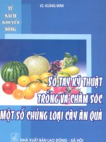 Sổ tay trồng và chăm sóc một số chủng loại cây ăn quả part 1 docx