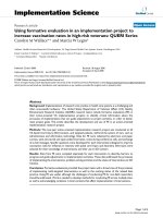 Using formative evaluation in an implementation project to increase vaccination rates in high-risk veterans: QUERI Series docx