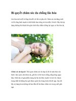 Bí quyết chăm sóc da chống lão hóa pdf