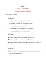 Bài 18 : VÍ DỤ VỀ CÁCH VIẾT VÀ SỬ DỤNG CHƯƠNG TRÌNH CON doc