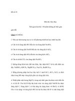 Đề số 23: Môn thi: Hoá Học pdf