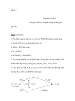 Đề số 2: Môn thi: Hoá Học ppt