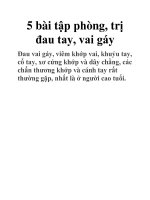 5 bài tập phòng, trị đau tay, vai gáy ppt