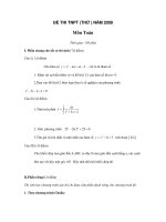 ĐỀ THI TNPT (THỬ ) NĂM 2009 Môn Toán doc