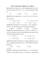 999 CÂU HỎI TRẮC NGHIỆM LÝ 12 - PHẤN 2 docx