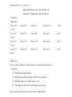 Đáp án kiểm tra 45’- Tin học 10 potx