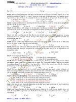 đề kiểm tra số 3 cơ học vật rắn