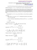 Trao đổi về cách tính đối với một lớp tích phân đặc biệt docx