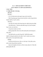 Bài 25: KIM LOẠI KIỀM VÀ HỢP CHẤT QUAN TRỌNG CỦA KIM LOẠI KIỀM(Tiết 2) pps