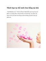 Mách bạn tự chế nước hoa hồng tại nhà docx