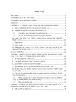 các giải pháp nâng cao hiệu quả hoạt động quản trị nguồn nhân lực tại công ty tnhh thương mại – dịch vụ sàn diễn