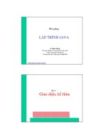 Bài giảng lập trình java - Bài 3 pdf