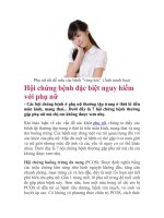 Hội chứng bệnh đặc biệt nguy hiểm với phụ nữ ppsx