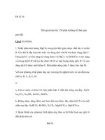 Đề số 16: Môn thi: Hóa Học ppt