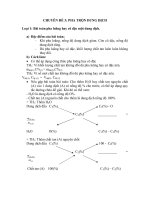 CHUYÊN ĐỀ 3: PHA TRỘN DUNG DỊCH pptx