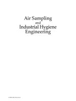 Air Sampling and Industrial Hygiene Engineering - Chapter 1 pps