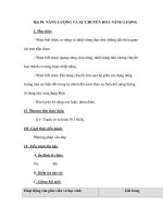 Bài 59: NĂNG LƯỢNG VÀ SỰ CHUYỂN HOÁ NĂNG LƯỢNG pdf