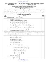 Hướng dẫn chấm đề thi môn toán ppt