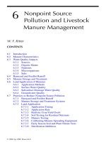 AGRICULTURAL NONPOINT SOURCE POLLUTION: Watershed Management and Hydrology - Chapter 6 potx