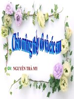 Giáo án điện tử sinh học: Sinh học 12- Tương tác Gen pptx